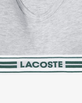 패디드 스트레치 저지 로고 브라렛