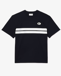 배색 팁핑 프린트 & 뒷면 빅 그래픽 매치 티셔츠