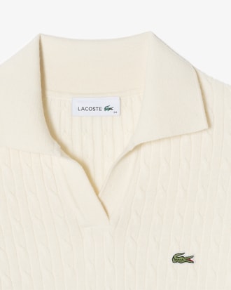 케이블 오픈카라 스웨터