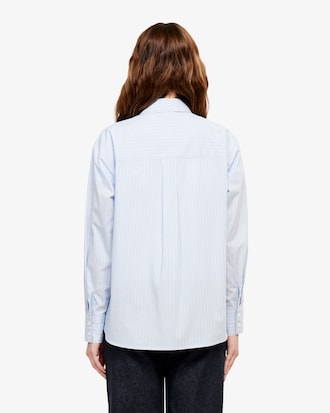 릴렉스핏 스트라이프 포플린 셔츠