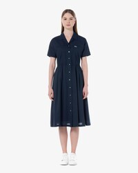 데님라이크 반팔 셔츠 드레스