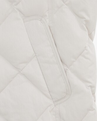 다이아퀼팅 경량 카라 다운