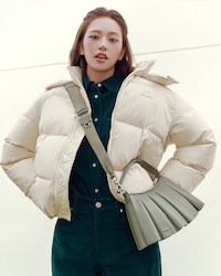 코듀로이 로고 자수 셔츠
