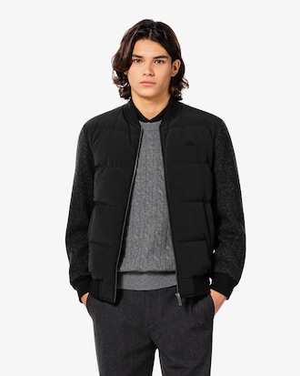 울 저지 하이브리드 자켓