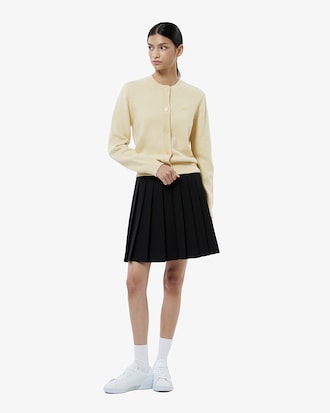 알파카 크루넥 가디건