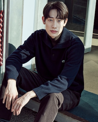 하프 버튼 풀오버