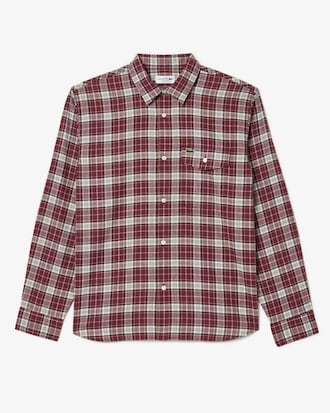 미디움 체크 코튼 트윌 셔츠