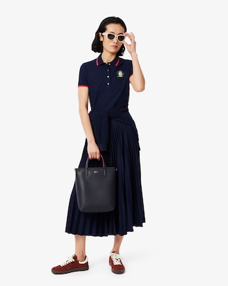 안나 탑지퍼 세로형 크로스백