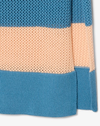 스트라이프 슬리브리스 원피스