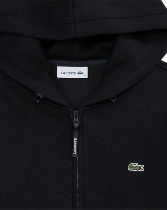 시그니처 테크니컬 피케 후드 집업