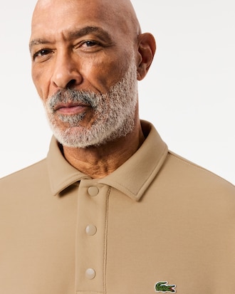 더블페이스 피케 카라 스웻셔츠