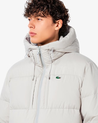 후드 헤비 다운 점퍼