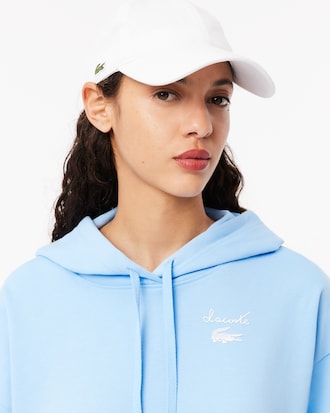 그래픽 포인트 후드 스웻셔츠