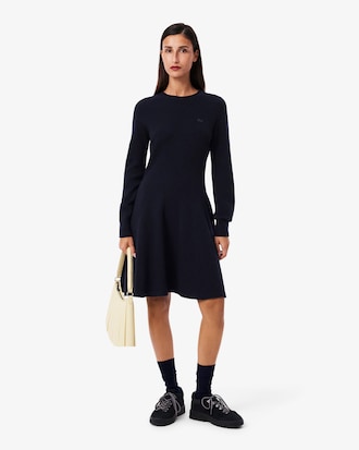 울 핏앤플레어 미니원피스