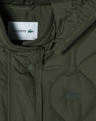 크롭 웨이브 퀼팅 점퍼