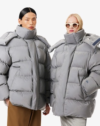 유니섹스 리플렉티브 퍼퍼 자켓