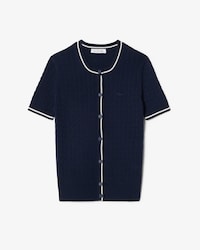 티핑 케이블 반팔 가디건