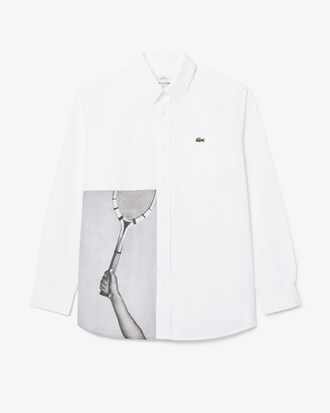 루즈핏 포토 프린팅 셔츠