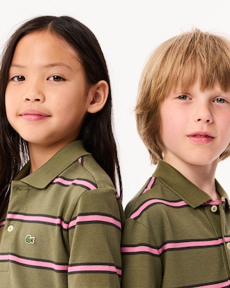 멀티 스트라이프 반팔 폴로