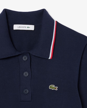 컬러티핑 폴로 스웨터