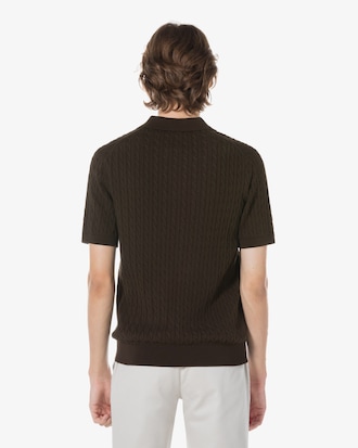 케이블 반팔 폴로