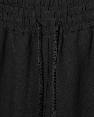 린넨 밴딩 와이드 팬츠