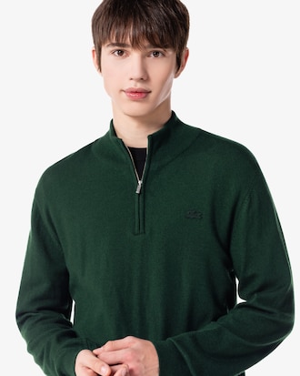 베이직 반집업 풀오버