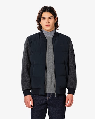 울 저지 하이브리드 자켓