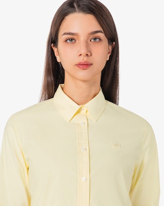 포플린 솔리드 셔츠