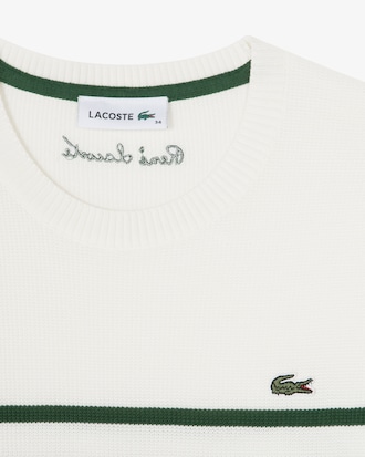 스트라이프 반팔 스웨터