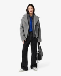 더블페이스 피케 후드집업 스웻셔츠