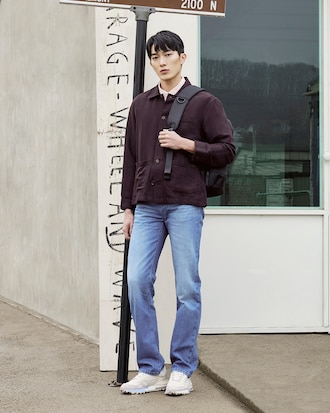 루즈 핏 데님 팬츠