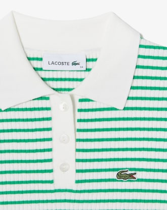 케이블 반팔 폴로 스웨터