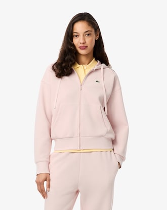 더블페이스 피케 후드집업 스웻셔츠