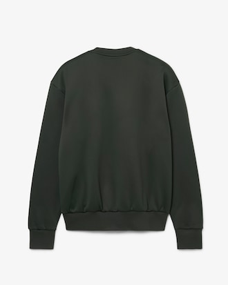 남성 샤이니 인터록 더블페이스 크루넥 스웻셔츠