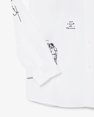 루즈핏 코튼 그래픽 셔츠