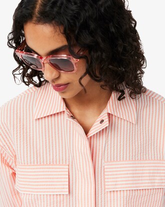 스트라이프 시어서커 라이트 점퍼