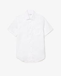 반팔 포플린 피케 셔츠