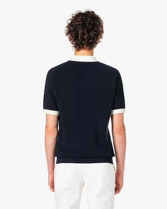 미니 립 반팔 스웨터 폴로셔츠