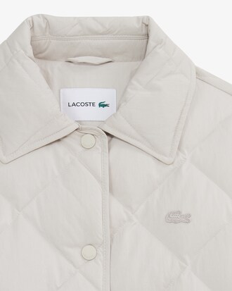 다이아퀼팅 경량 카라 다운