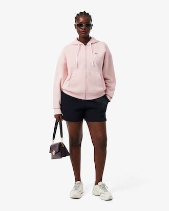 더블페이스 피케 후드집업 스웻셔츠