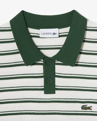 멀티 스트라이프 부클 믹스 반팔 스웨터 폴로 셔츠