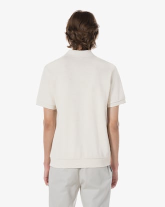 오픈 카라 텍스쳐 폴로