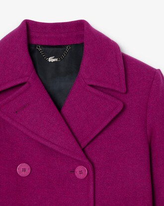 엘레강트 더블 브레스티드 헤비 울 카방 코트