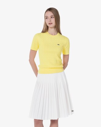 케이블 반팔 크루넥