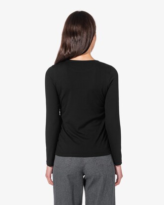 스트링 긴팔 티셔츠