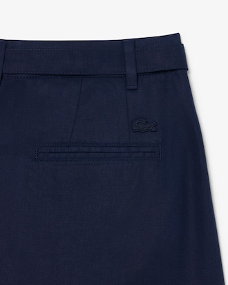 린넨 블렌디드 버뮤다 팬츠