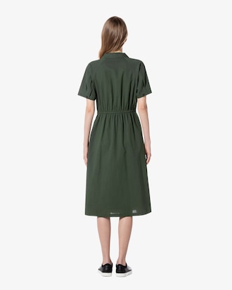 데님라이크 반팔 셔츠 드레스