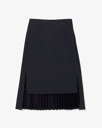 울혼방 플란넬 체크패턴 스커트