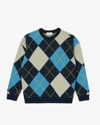 아가일 울 스웨터